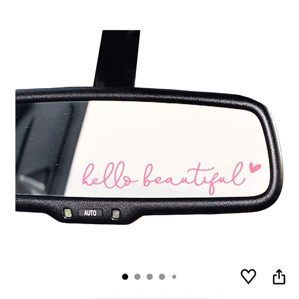 Pink 'Hello Beautiful' Stickers - Picture 2 of 3
